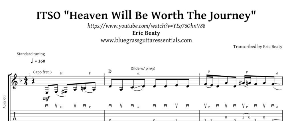 Bluegrass Guitar Tablature by Eric Beaty